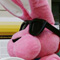 Photo of costume character Energizer Bunny banging on its drum.