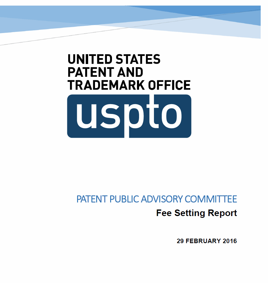 USPTO PPAC Fee Setting Report