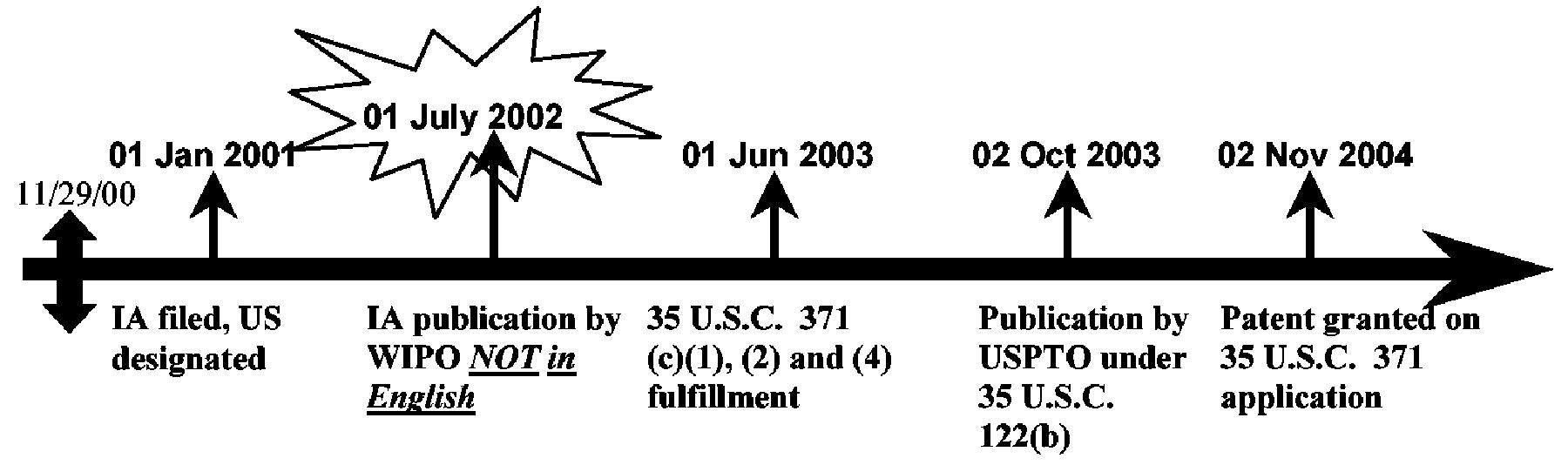 Example 5: References based on the national stage (35 U.S.C. 371) of an International Application filed on or after November 29, 2000 and which was not published in English under PCT Article 21(2).