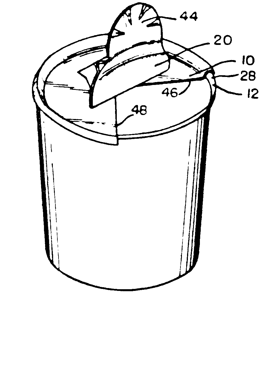 separate box end-closing element
