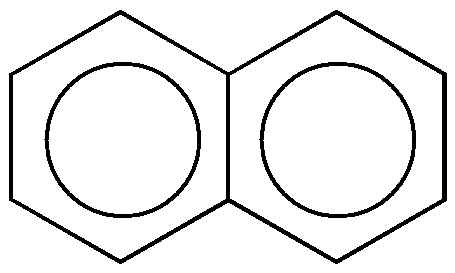 Example of a naphthalene ring structure.
