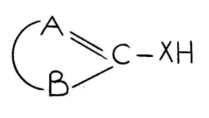 X is chalcogen or NR; A is N or CR