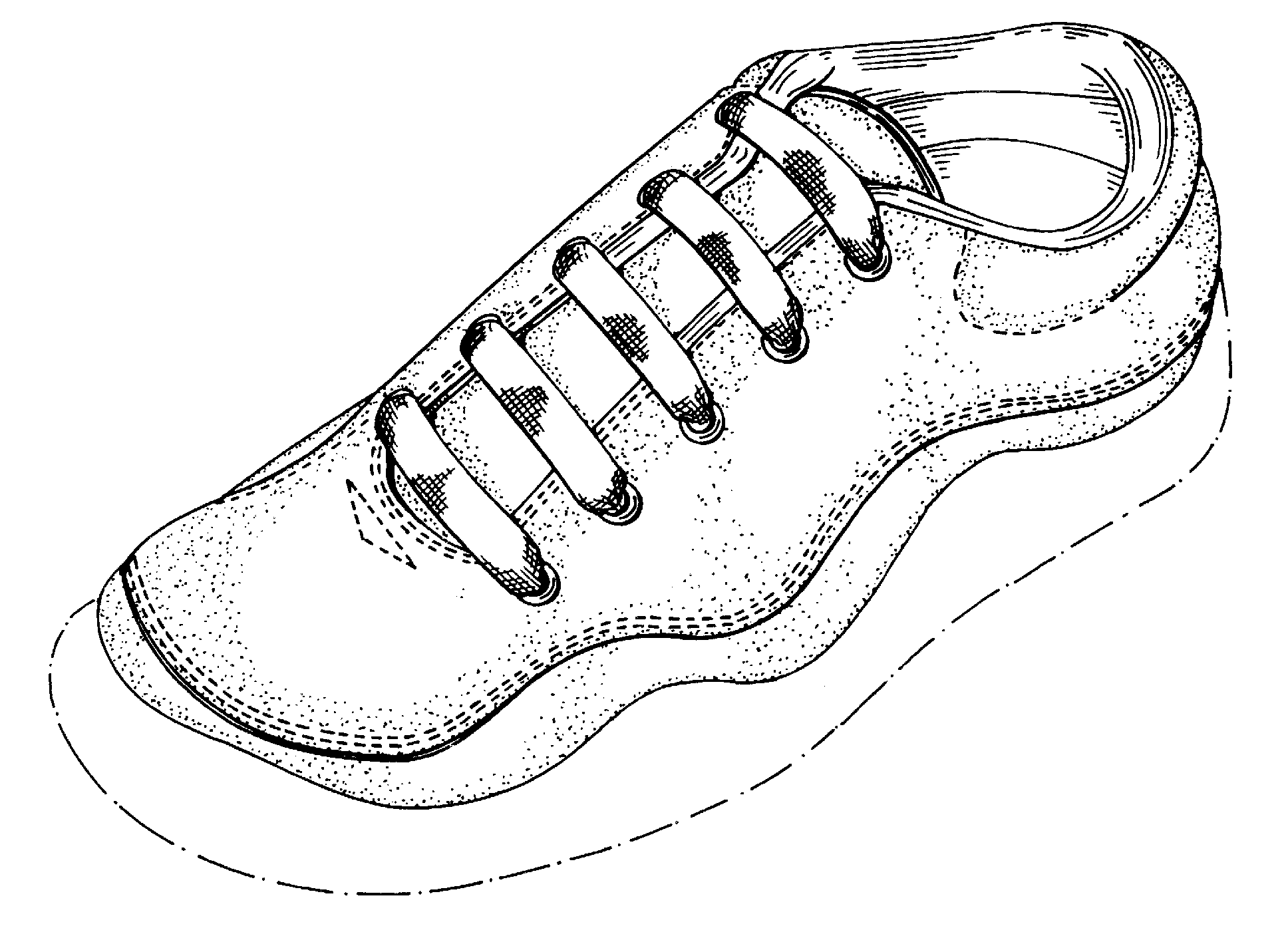 A typical example of a shoe upper.
