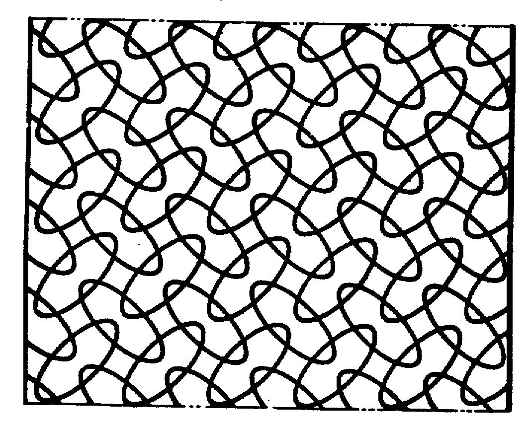 A typical example of a pattern created by tracery of uniformline.

