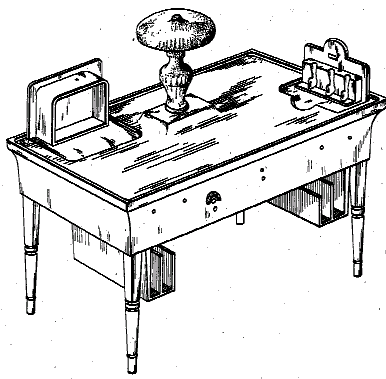 Figure 2. Example of a design for a smoker’s table.  
