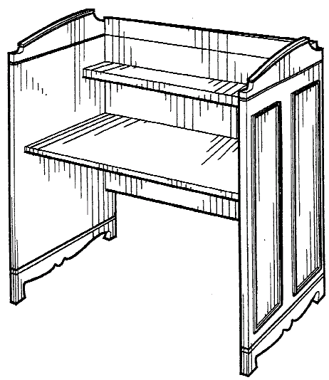 Figure 2. Example of a design for a carrel.
