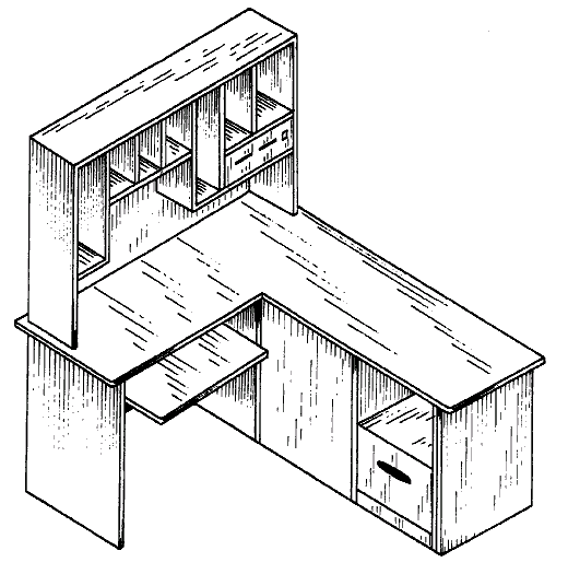 Figure 1. Example of a design for a personal computer console. 
