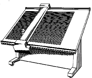 Figure 1. Example of a design for an angled drafting table.   
