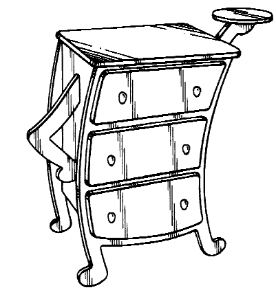 Figure 2. Example of a design for an animate-shaped dresser.   
