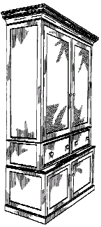 Figure 2. Example of a design for a cabinet with inset.   
