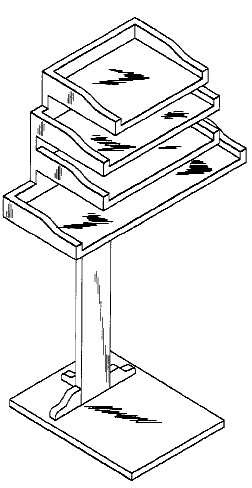Figure 2. Example of a design for a stepped array.   
