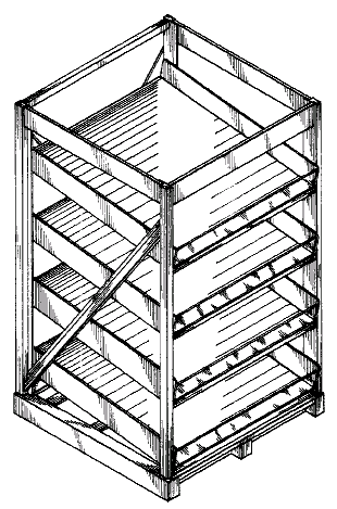 Figure 2. Example of a design for a pallet with inclined surfaces.   
