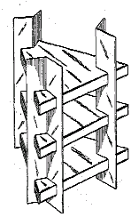 Figure 1. Example of a design for a superposed display stand.
