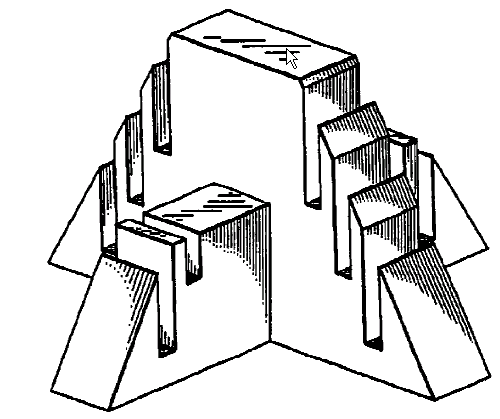Figure 1. Example of a design for a display rack with notch.
