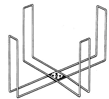 Figure 1. Example of a design for a wire newspaper rack.
