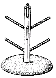 Figure 2. Example of a design for a sewing tree with repeats.   
