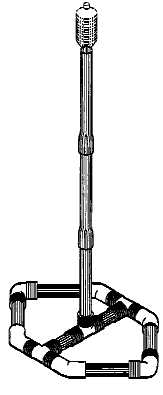 Figure 1. Example of a design for a tubular pole stand. 
