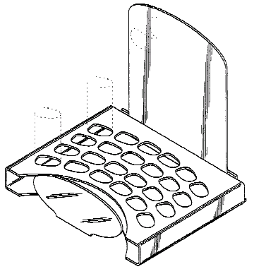 Figure 1. Example of a design for an eyeglass display with apertures.
