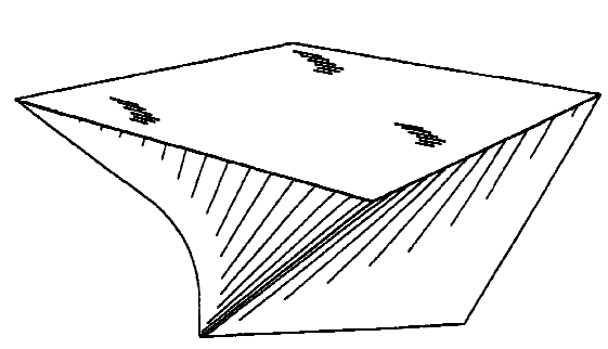 Figure 2. Example of a design for a coffee table with unitary pedestal.
