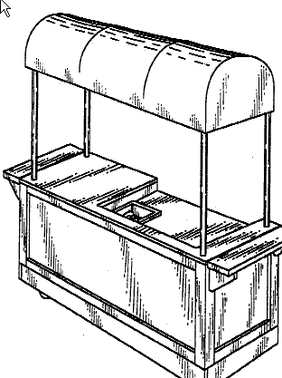 Figure 1. Example of a design for a portable beverage preparation cabinet.   
