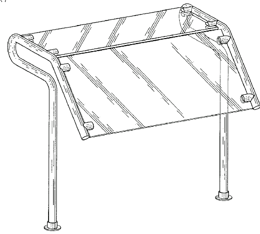 Figure 2. Example of a design for a sneeze guard.   
