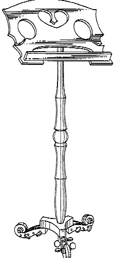 Figure 2. Example of a design for a music stand.

