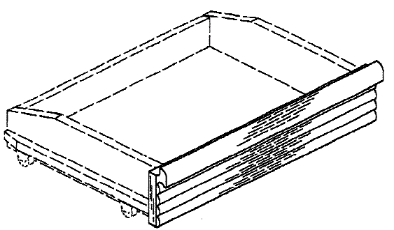 Figure 2. Example of a design for a furniture drawer front face.
