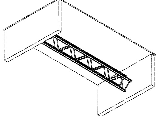 Figure 1. Example of a design for a support between legs.   
