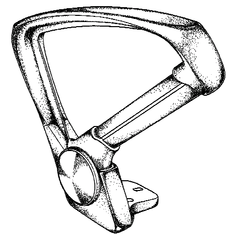 Figure 2. Example of a design for an armrest with an open area.   
