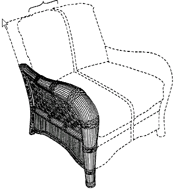 Figure 2. Example of a design for a seat arm.
