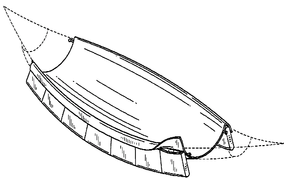 Figure 1. Example of a design for a hammock liner.
