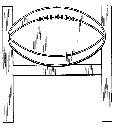 Figure 1. Example of a design for a football-shaped bed headboard.
