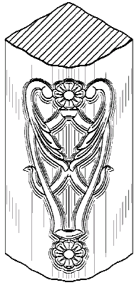 Figure 3. Example of a design for a filigree design furniture component.

