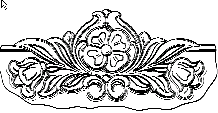 Figure 4. Example of a design for a floral bed ornament.   
