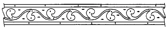 Figure 1. Example of a design for a scrolled furniture ornamentation.
