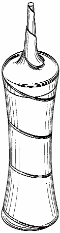 Example of a design for an applicator with a pointed tip.

