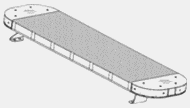 Figure 2. Example of a design for a light bar for an emergency vehicle.
