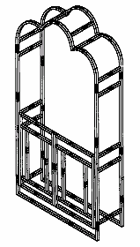 Example of a design for a trellis. 
