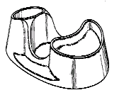 Example of a design for a pipe stand or holder.
