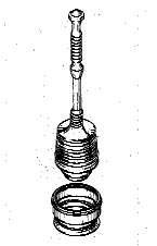 Caption: Example of a design for a plunger type cleaner.
