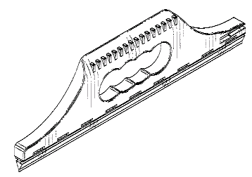 Caption:	 Example of a design for a squeegee.
