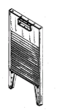 Caption:	 Example of a design for a washboard.
