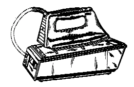 Caption:	 Example of a design for a clothes iron or flatiron.

