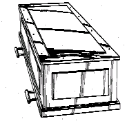 Caption:	 Example of a design for a funeral urn with handle.
