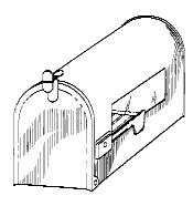 Caption:	 Example of a design for a mailbox.

